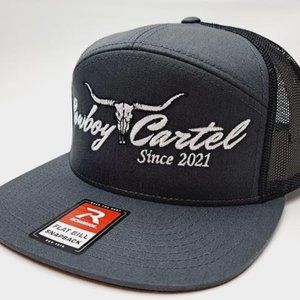 Retro Western Wear Cowboy Cartel Richardson 168 7 Panel Flat Bill Rodeo Fashion